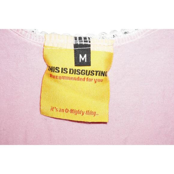 OMIGHTY Power Flower Lace Trim Tank Top – Pink – Size M - Picture 6 of 6